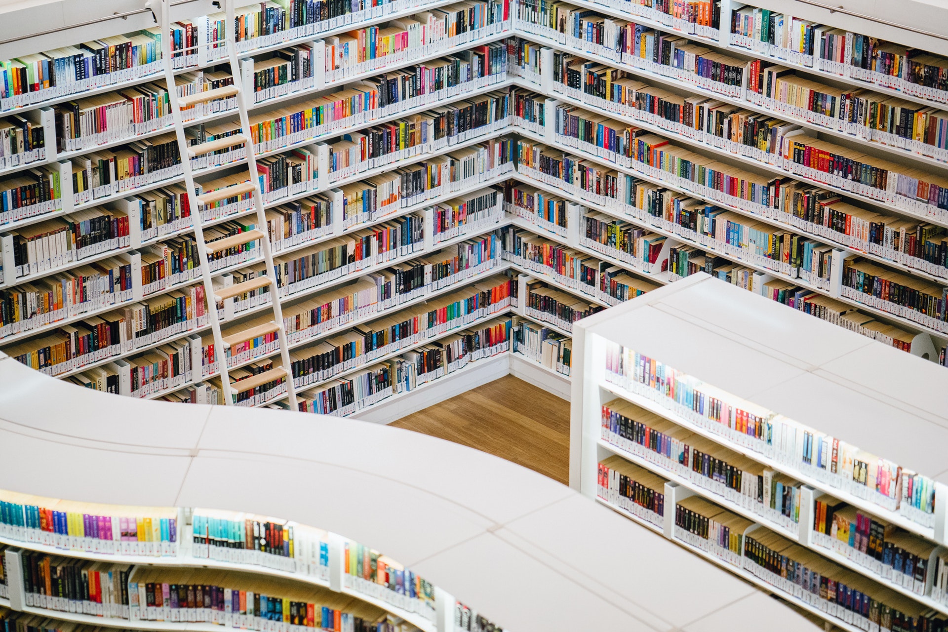 Library of books to show learning